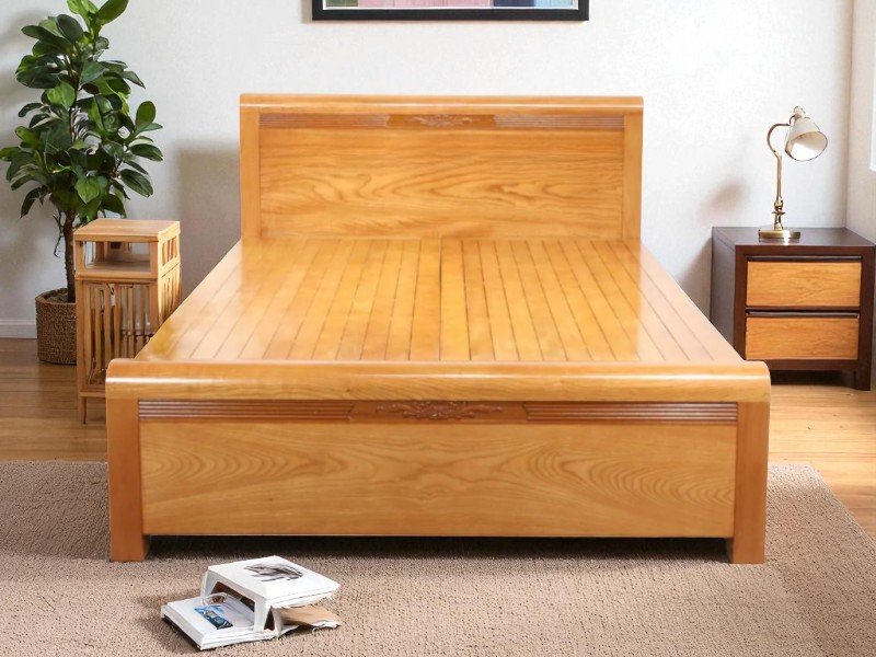 Giường gỗ sồi nga 2mx2m2: Ưu đãi mùa – chất lượng cao 21 Giường gỗ sồi nga 2mx2m2