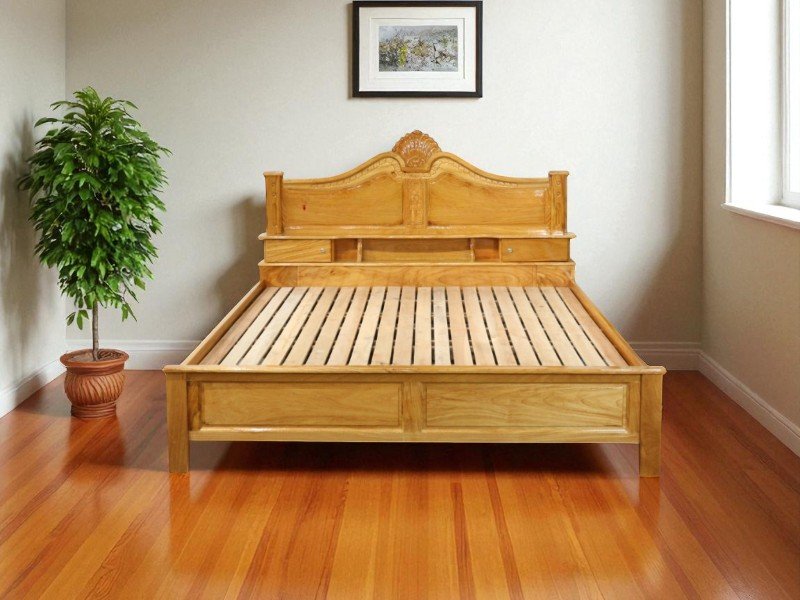 Giường gỗ xoan đào 1m6x2m bền đẹp cho mọi gia đình 6 Giường gỗ xoan đào 1m6x2m