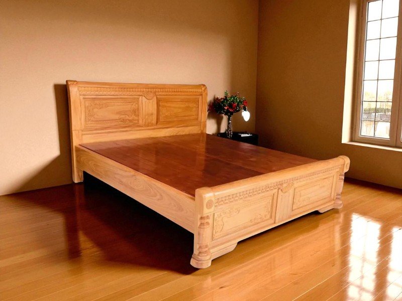 Giường Ngủ Gỗ Giá Rẻ – Tiết Kiệm, Bền Đẹp 2 Giường ngủ gỗ giá rẻ