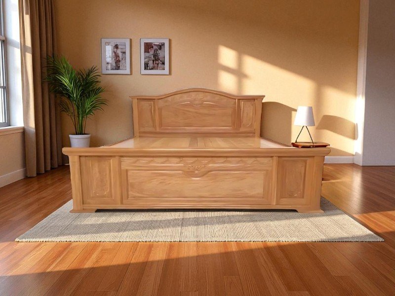 Giường Ngủ Gỗ Giá Rẻ – Tiết Kiệm, Bền Đẹp 5 Giường ngủ gỗ giá rẻ