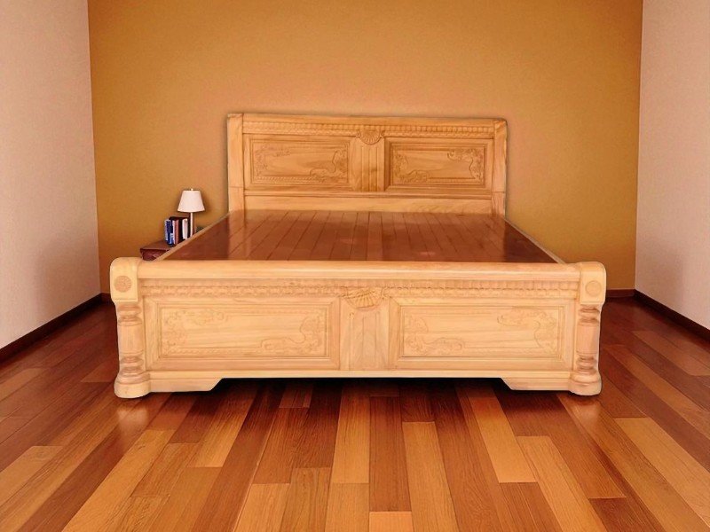 Giường Ngủ Gỗ Giá Rẻ – Tiết Kiệm, Bền Đẹp 3 Giường ngủ gỗ giá rẻ