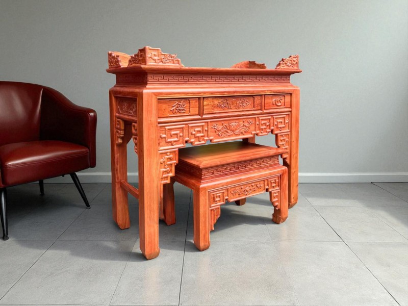 Mẫu bàn thờ gỗ đơn giản đẹp hiện đại cho mọi gia đình 7 Mẫu bàn thờ gỗ đơn giản