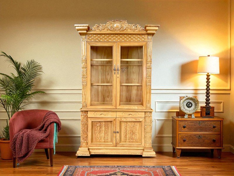 Tủ rượu quầy bar gỗ