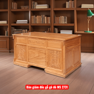 Bàn giám đốc gỗ gõ đỏ