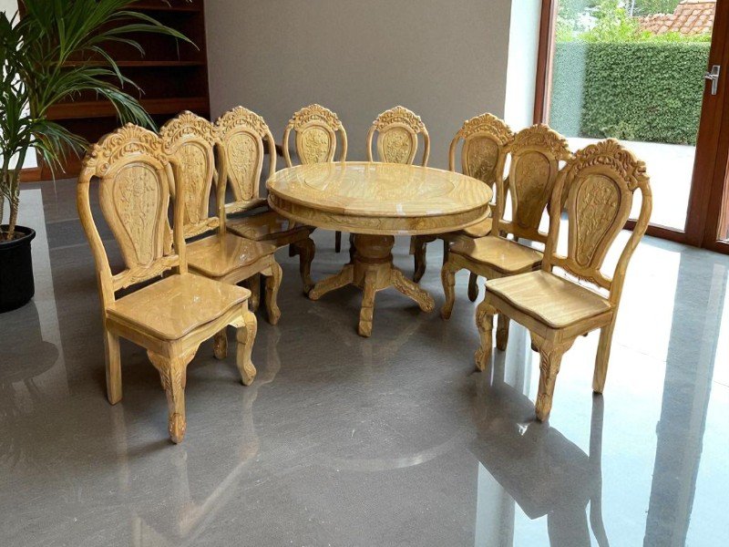 Bàn gỗ ăn cơm sang trọng cho không gian gia đình 5 Bàn gỗ ăn cơm