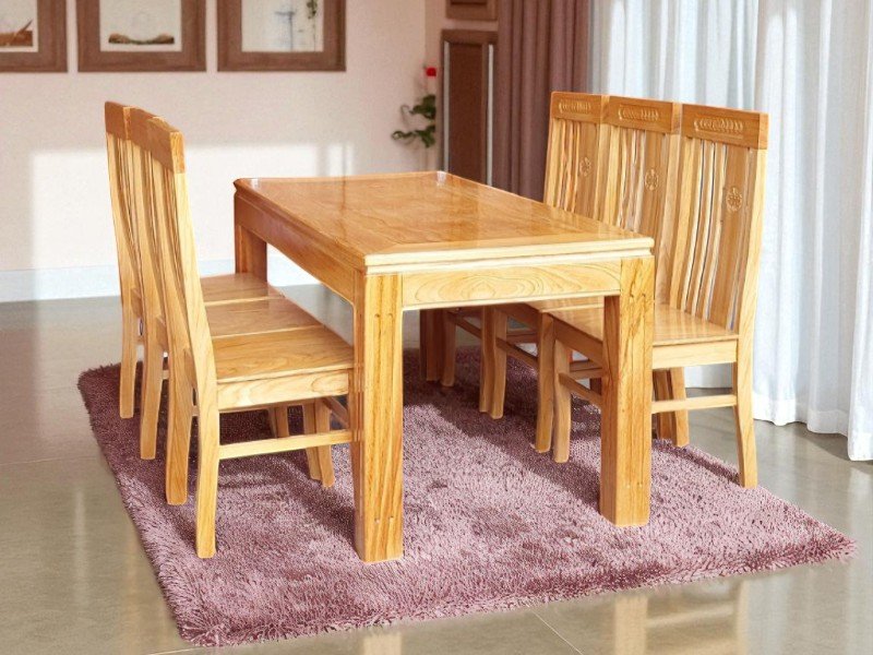 Bàn gỗ ăn cơm sang trọng cho không gian gia đình 3 Bàn gỗ ăn cơm