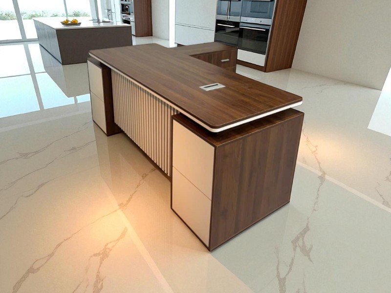 Bàn làm việc 2m rộng rãi sang trọng cho văn phòng 4 Bàn làm việc 2m
