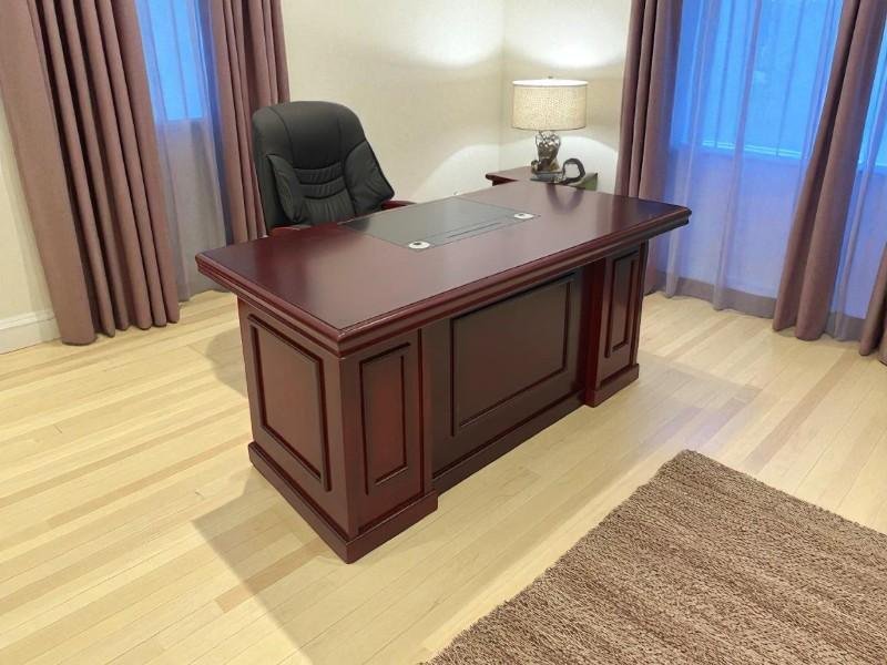 Giá bàn làm việc giám đốc gỗ tự nhiên mới nhất 2025 4 Bàn làm việc giám đốc gỗ tự nhiên
