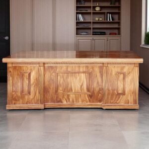 Bàn làm việc gỗ tự nhiên vân hương xám MS 3255 8 Bàn làm việc gỗ tự nhiên vân hương xám