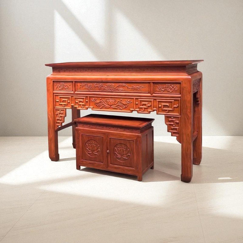 Bàn thờ nhà chung cư nhỏ gọn tinh tế cho căn hộ 3 Bàn thờ nhà chung cư nhỏ