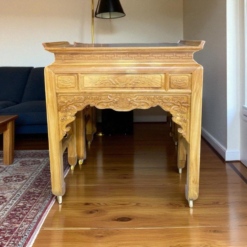 Bàn thờ nhà chung cư nhỏ gọn tinh tế cho căn hộ 2 Bàn thờ nhà chung cư nhỏ