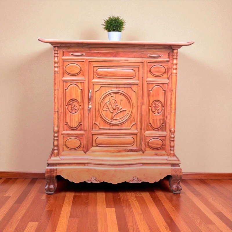 Bàn thờ nhà chung cư nhỏ gọn tinh tế cho căn hộ 7 Bàn thờ nhà chung cư nhỏ