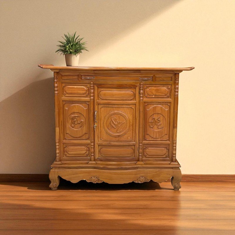 Bàn thờ nhà chung cư nhỏ gọn tinh tế cho căn hộ 6 Bàn thờ nhà chung cư nhỏ