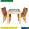 Bộ bàn ăn gỗ mặt đá 6 ghế MS 2822