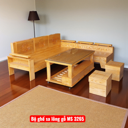 Bộ ghế sa lông gỗ MS 3265