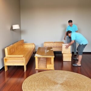 Bộ ghế sa lông gỗ sồi tự nhiên