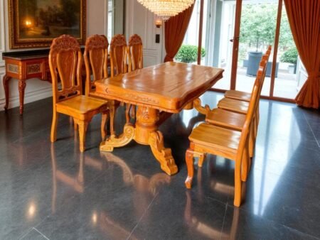 Cách nhận biết bàn ăn gỗ hợp mệnh Thổ