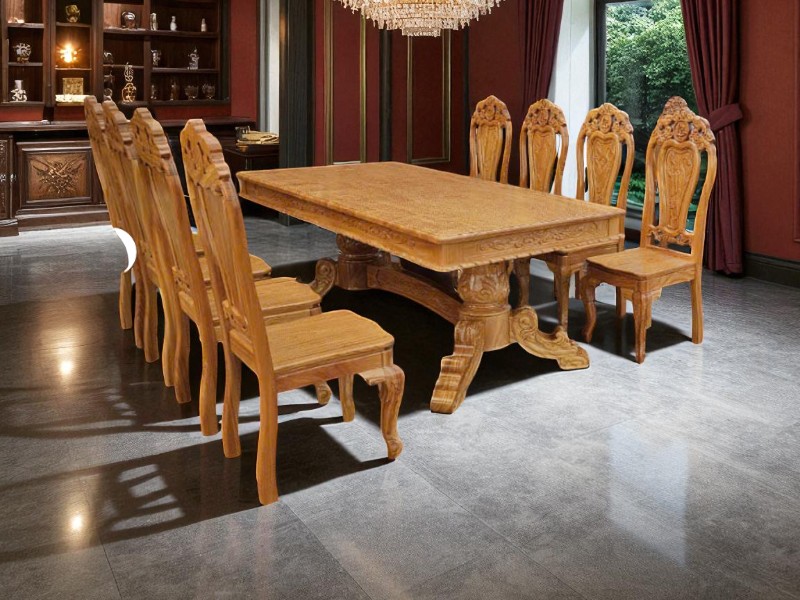 7 điều kiêng kỵ khi kê bàn ăn gỗ gần cửa 5 Điều kiêng kỵ khi kê bàn ăn gỗ gần cửa