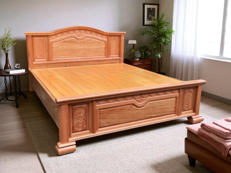 Giá giường gỗ xoan đào 1m8x2m chất lượng cho gia đình 7 Giá giường gỗ xoan đào 1m8x2m