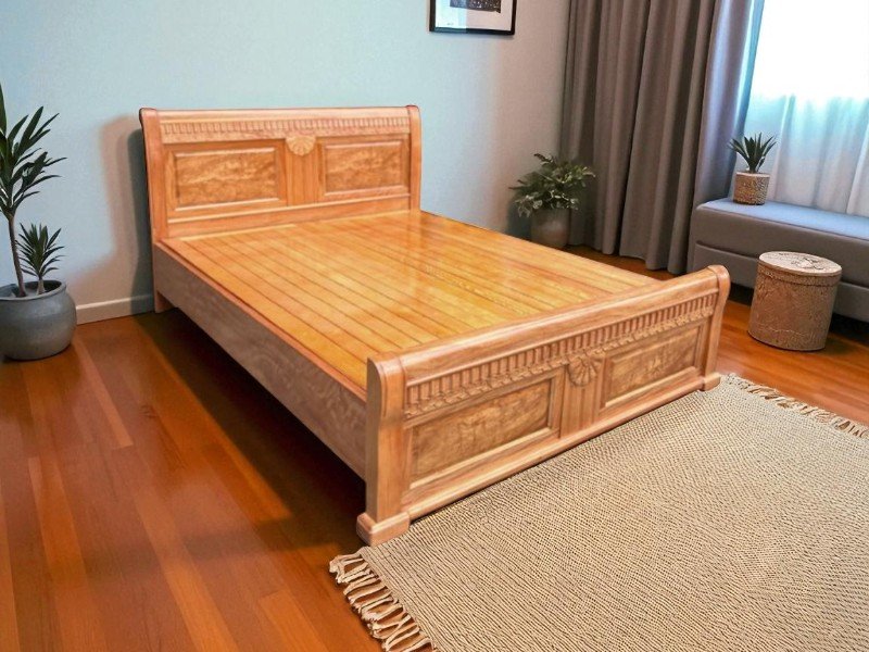 Giá giường gỗ xoan đào 2mx2m chất lượng bền đẹp 7 Giá giường gỗ xoan đào 2mx2