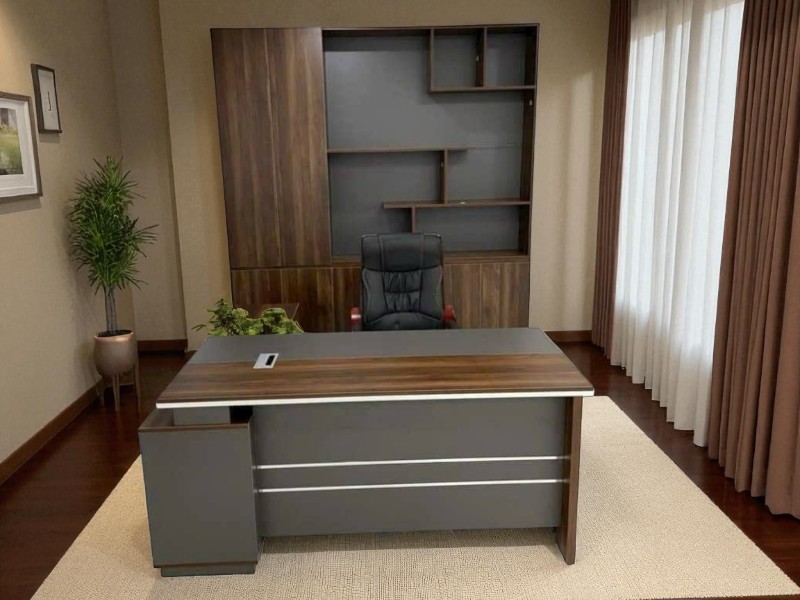 Bàn làm việc gỗ xoan đào tự nhiên bền đẹp giá hợp lý 6 Bàn làm việc gỗ xoan đào