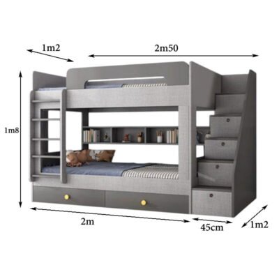 Giường 2 tầng đẹp MS 3254 Giường 2 tầng đẹp