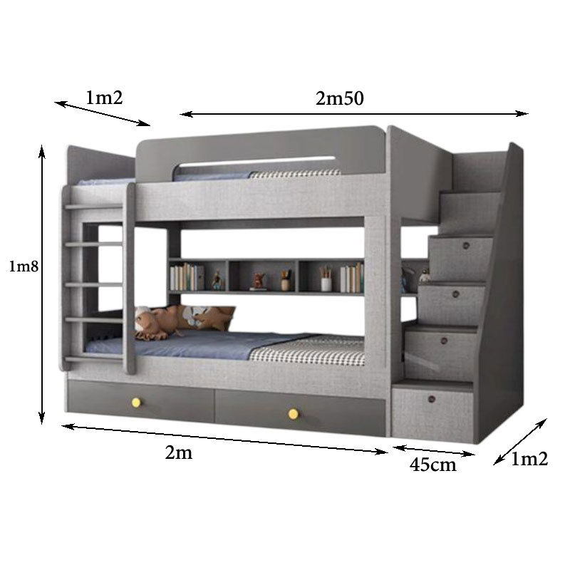 Giường 2 tầng đẹp MS 3254 12 Giường 2 tầng đẹp