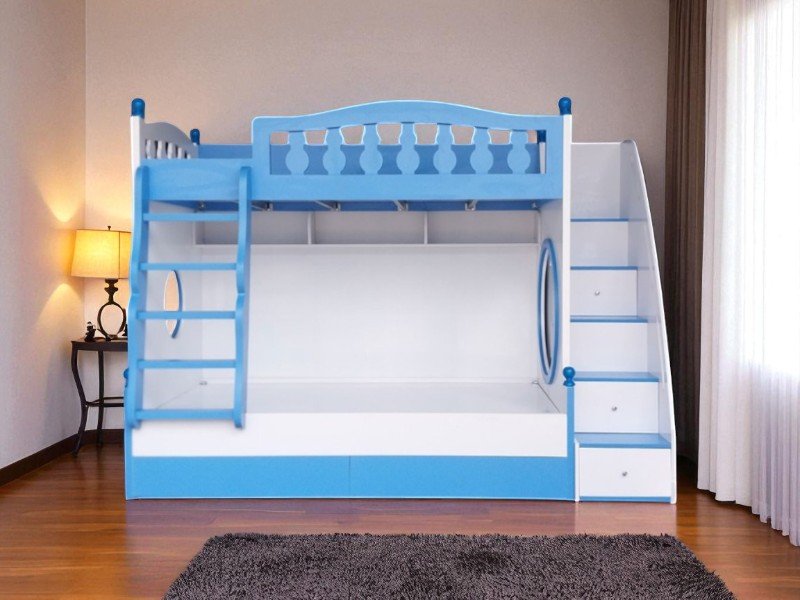 Giường gỗ 2 tầng người lớn chắc chắn bền đẹp 6 Giường gỗ 2 tầng người lớn