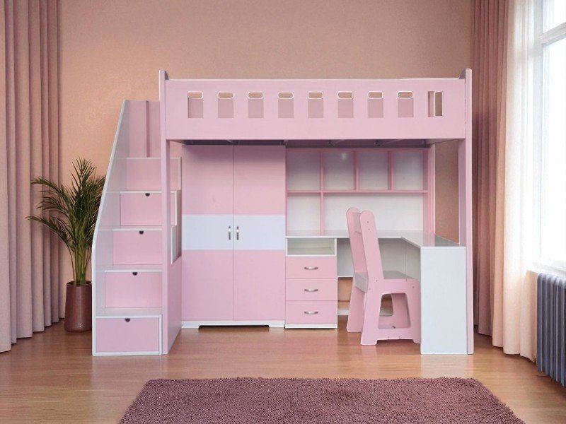 Giường gỗ 2 tầng người lớn chắc chắn bền đẹp 5 Giường gỗ 2 tầng người lớn