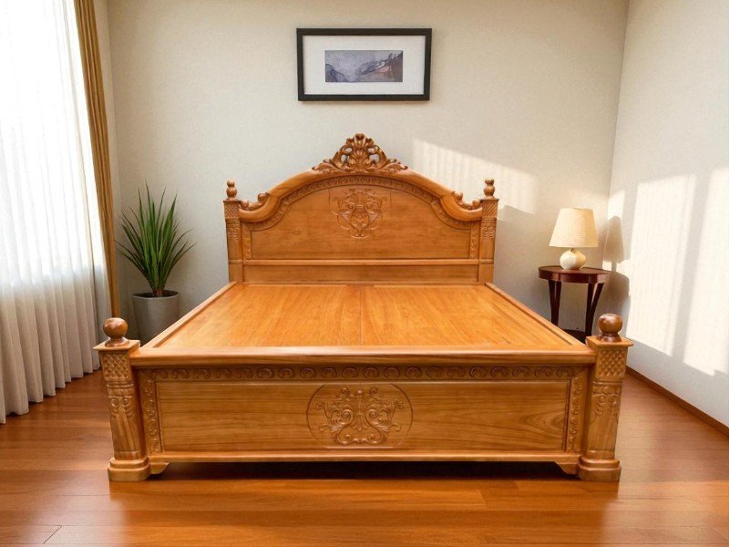 Giường gỗ An Cường đẹp hiện đại cho phòng ngủ 2 Giường gỗ An Cường