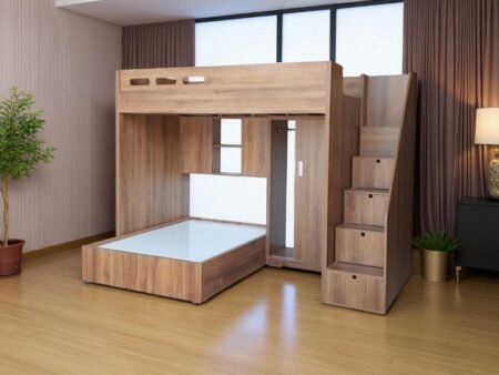 Giường hai tầng có cầu trượt