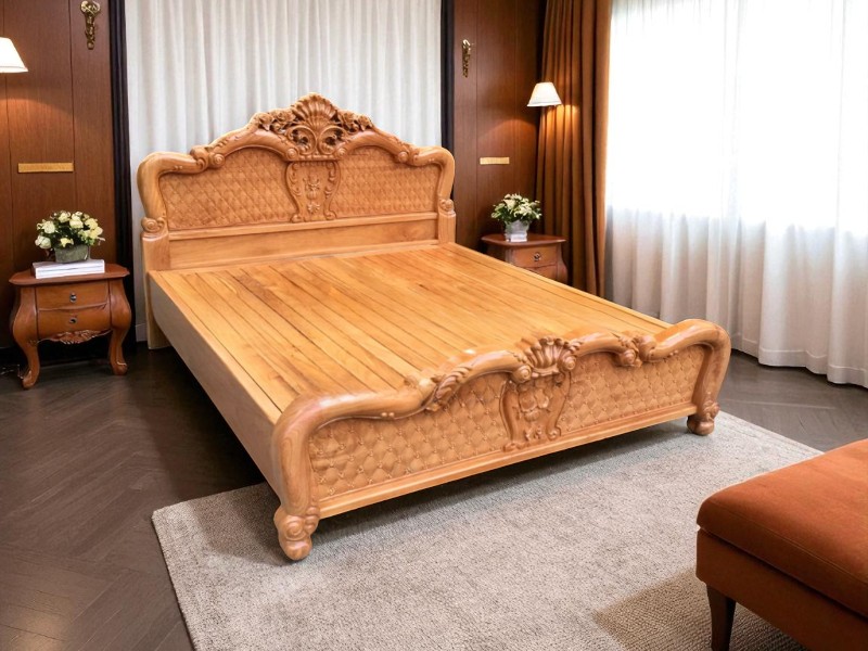 Giường ngủ gỗ xoan đào sang trọng cho không gian Việt 7 Giường ngủ gỗ xoan đào