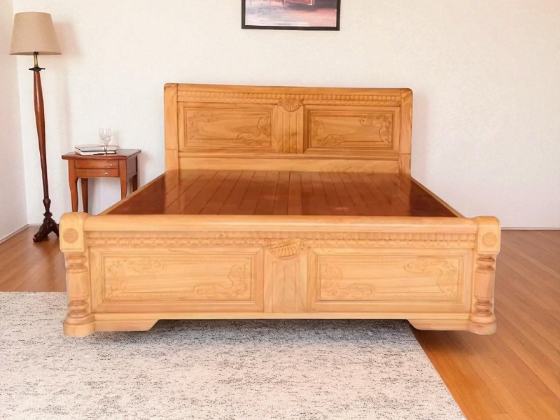 Giường ngủ gỗ xoan đào sang trọng cho không gian Việt 4 Giường ngủ gỗ xoan đào