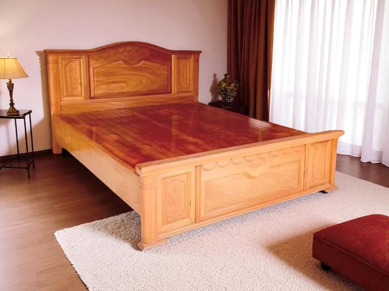 Giường ngủ gỗ xoan đào sang trọng cho không gian Việt 3 Giường ngủ gỗ xoan đào