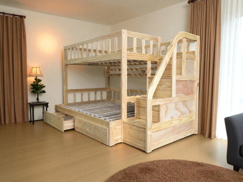 Giường tầng 4 người tiện lợi cho không gian nhỏ 4 Giường tầng 4 người
