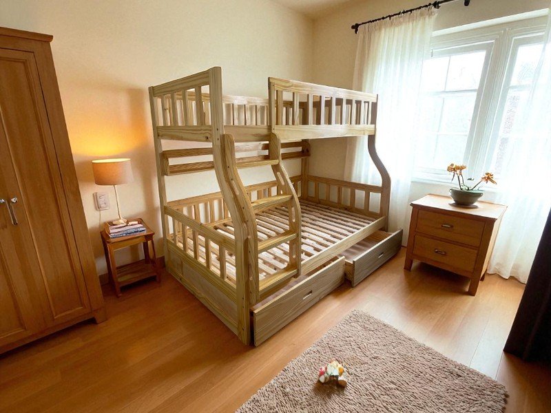 Giường tầng 4 người tiện lợi cho không gian nhỏ 2 Giường tầng 4 người