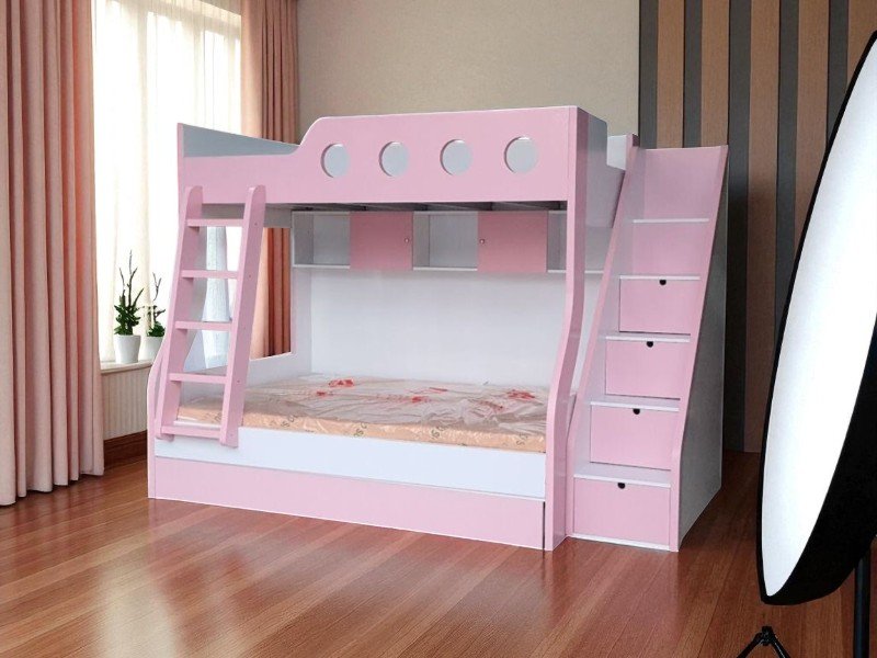 Giường tầng cho gia đình 4 người hiện đại tiện ích 2 Giường tầng cho gia đình 4 người