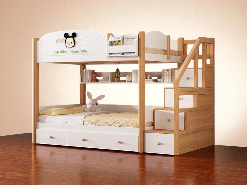 Giường tầng cho gia đình 4 người hiện đại tiện ích 5 Giường tầng cho gia đình 4 người