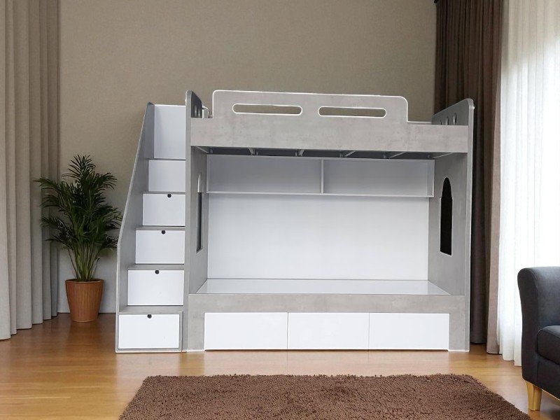 Giường tầng cho gia đình 4 người hiện đại tiện ích 4 Giường tầng cho gia đình 4 người