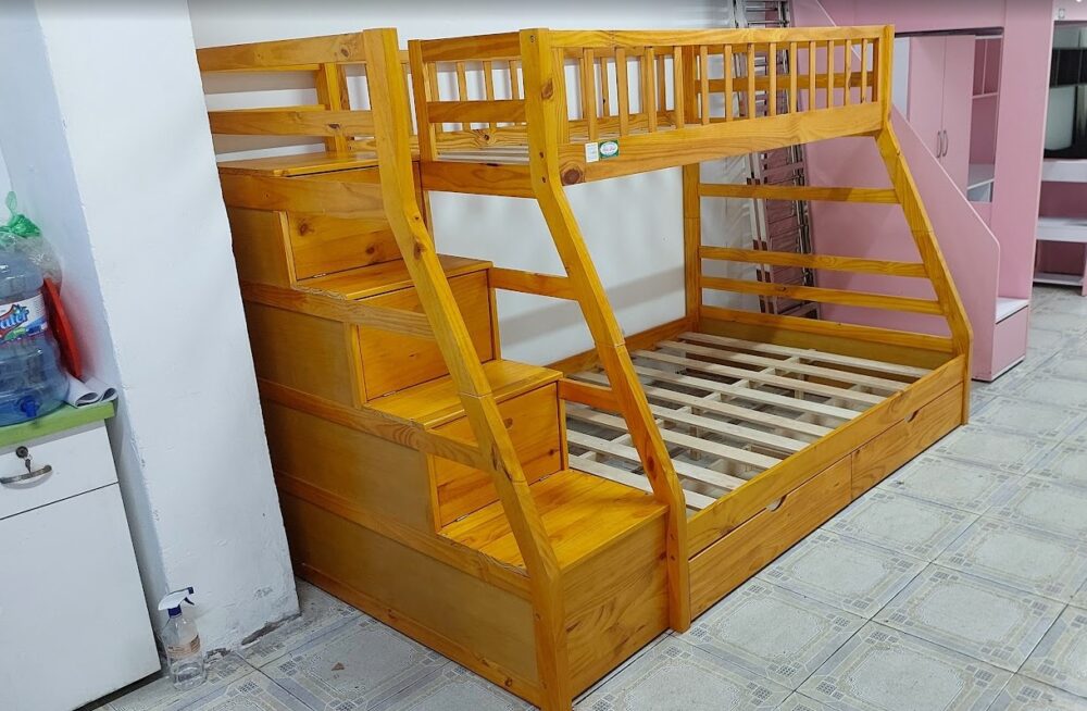Mẫu Giường 2 Tầng Gỗ Đẹp Cho Bé: Tư Vấn Chọn Mua Từ Xưởng Mộc Giường tầng gỗ cho bé