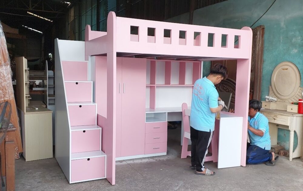 Mẫu Giường 2 Tầng Gỗ Đẹp Cho Bé: Tư Vấn Chọn Mua Từ Xưởng Mộc Giường tầng gỗ cho bé