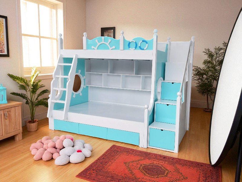 Giường tầng gỗ giá rẻ TPHCM bền đẹp cho gia đình 2 Giường tầng gỗ giá rẻ TPHCM