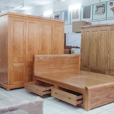 Giường tủ phòng ngủ gỗ MS 3261 Giường tủ phòng ngủ gỗ MS 3261