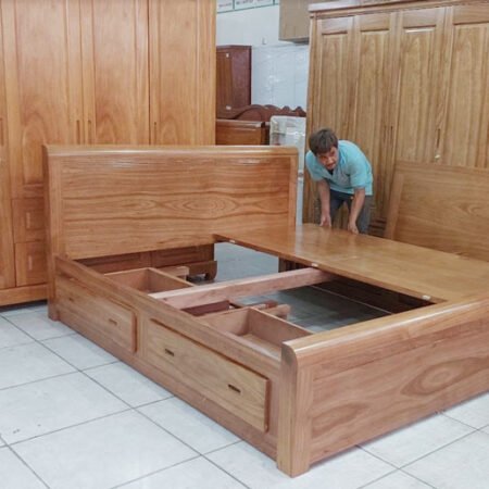 Giường tủ phòng ngủ gỗ MS 3261 12 Giường tủ phòng ngủ gỗ