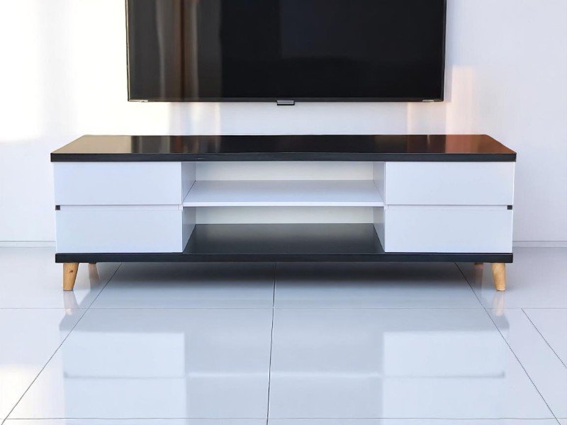 Kệ tivi gỗ công nghiệp hiện đại cho phòng khách đẹp 6 Kệ tivi gỗ công nghiệp