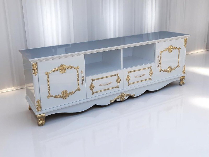 Kệ tivi gỗ công nghiệp hiện đại cho phòng khách đẹp 4 Kệ tivi gỗ công nghiệp