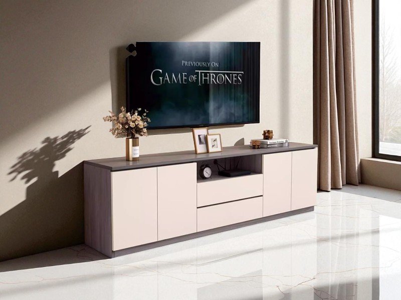 Kệ tivi phòng khách bằng gỗ 2025 – Xu hướng thiết kế mới nhất 18 Kệ tivi phòng khách bằng gỗ