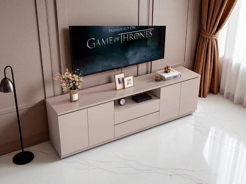 Kệ tivi phòng khách bằng gỗ 2025 – Xu hướng thiết kế mới nhất 20 Kệ tivi phòng khách bằng gỗ