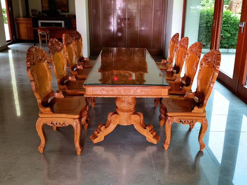 7 loại bàn ăn gỗ công nghiệp phổ biến hiện nay 2 Loại bàn ăn gỗ công nghiệp