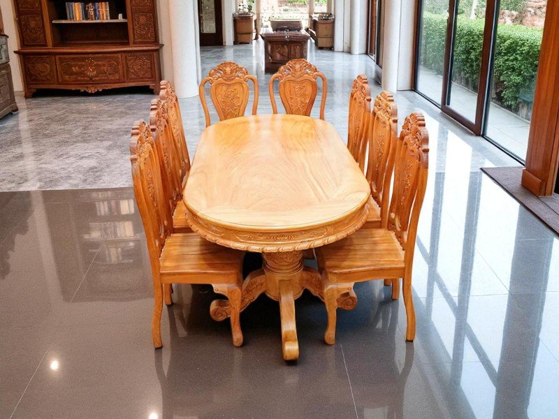 9 lỗi phong thủy thường gặp với bàn ăn gỗ 6 Lỗi phong thủy thường gặp với bàn ăn gỗ